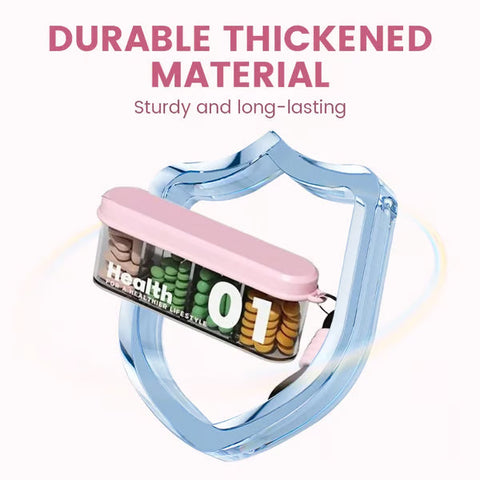4 Compartments Portable Sealed Pill Organizer